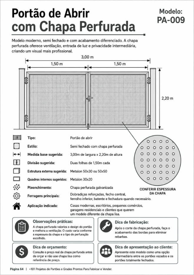 +101 Projetos de Portões e Grades Prontos Para Fabricar e Vender. (1)