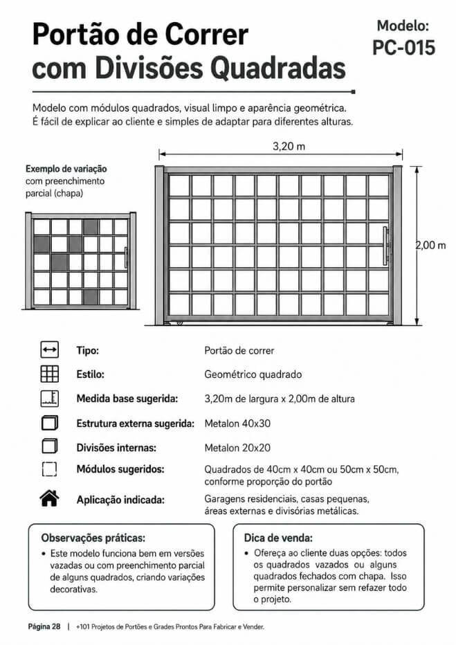 +101 Projetos de Portões e Grades Prontos Para Fabricar e Vender. (8)