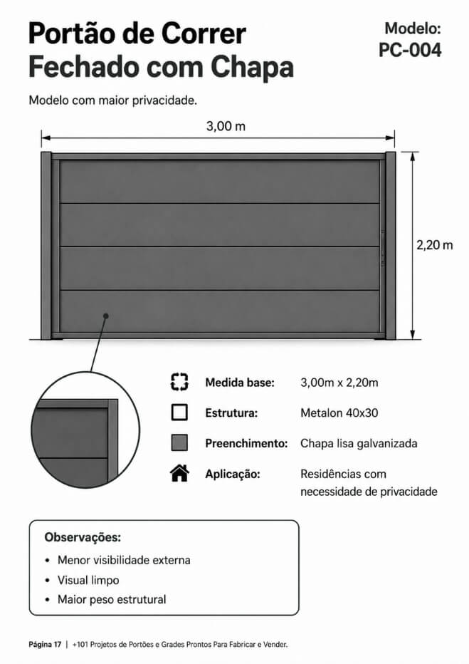 +101 Projetos de Portões e Grades Prontos Para Fabricar e Vender. (9)